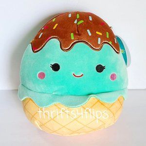 Squishmallow Maya The Ice Cream Food Squad 8 Inch Kellytoy Marshmallow Soft Plus